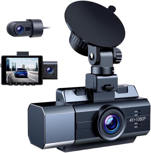 Main image of CAMPARK 4K Dash Cam 3 Channel 1440P+1080P+1080P Car Camera Driving Recorder with IR Night Vision, Capacitor, Parking Mode, G-Sensor, Support 256GB