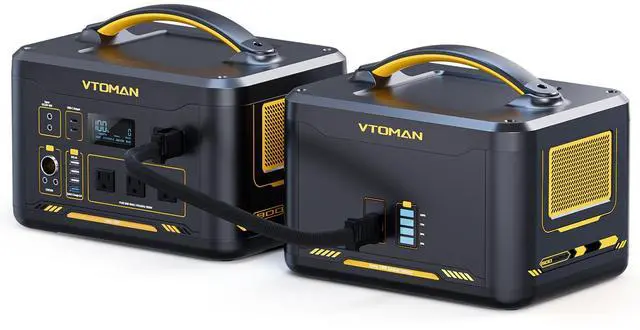 Main image of Vtoman 3096Wh Solar Generator with Extra Battery Included, 1800W (Peak 3600W) LiFePO4 Battery Power Station for Power Outages, RV, Camping, Emergencies