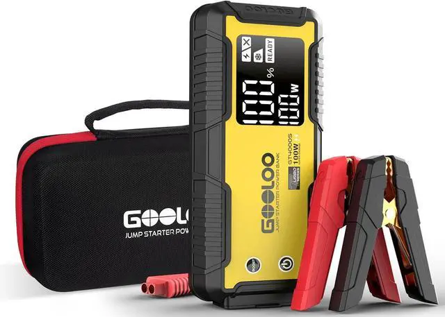 Main image of GOOLOO GT4000S Jump Starter 4000A Car Jumper Starter (Up to 10L Diesel 12L Gas Engines) & Portable EVA case for GT4000S