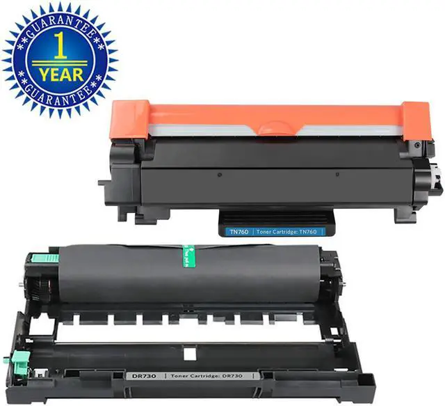 Main image of Compatible Toner Cartridge and Drum Unit for Brother TN760 TN-760 TN730 and DR730 (1 Toner&1 Drum) for use in Brother MFC-L2710DW MFC-L2730DW MFC-L2750DW MFC-L2750DWXL HL-L2350DW HL-L2390DW