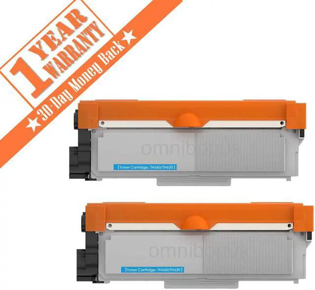 Main image of Compatible TN660  Toner Cartridge Replacement for Brother TN630 TN-660 (Black, 2 Pack) for use in Brother HL-L2300 2305 2320, DCP-L2520 2540, MFC-L2700 2740 Printers (2,600 Pages)