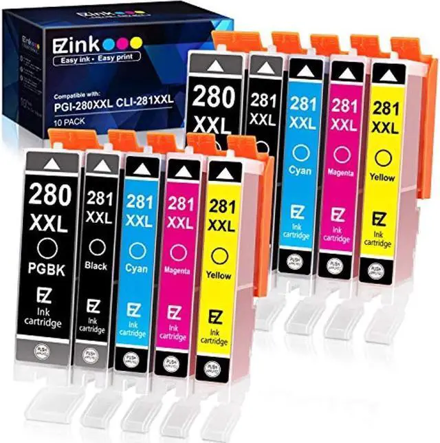 Main image of e-z ink (tm) compatible ink cartridge replacement for 280 281 pgi-280xxl cli-281xxl for tr7520 tr8520 ts6120 ts6220