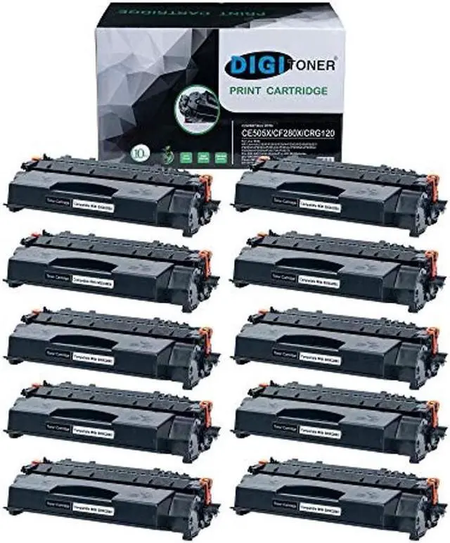 Main image of digitoner compatible ce505x cf280x crg120 toner cartridge - ce505x cf280x crg120 high yield toner cartridge replacement for
