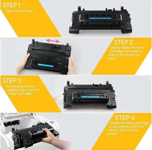 Alt view image 4 of 5 - v4ink Compatible Toner Cartridge Replacement for HP 64A CC364A (1-Pack) Work with Laserjet P4014 P4014n P4014dn P4015 P4015n P4015tn P4015dn P4015x P4515 P4515n P4515tn P4515x P4515xm Printer