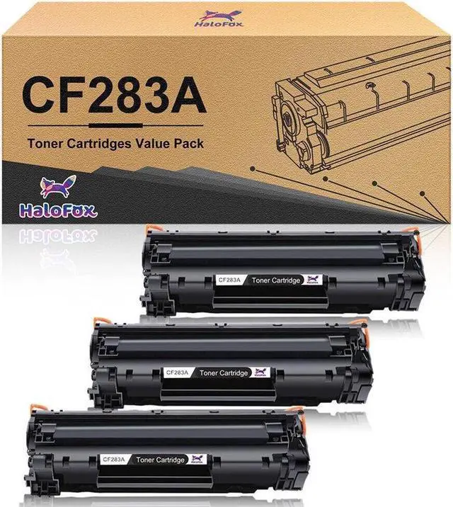 Main image of 3pcs CF283A Black Toner for  83A LaserJet Pro MFP M127fw M127fn M127 W/Chip