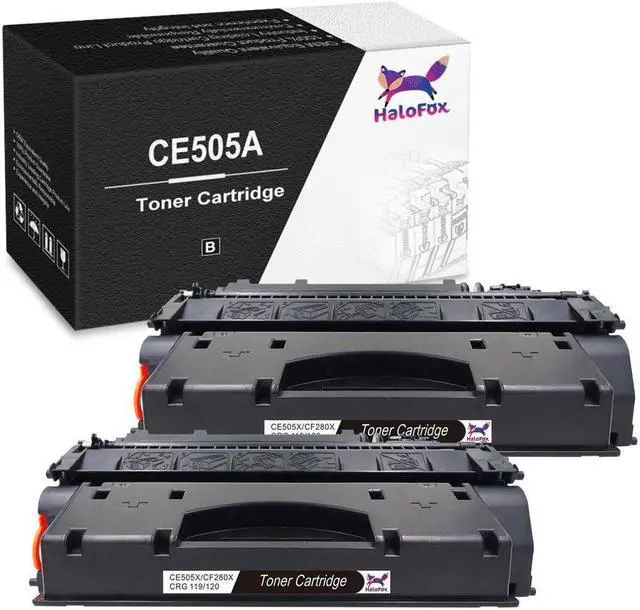 Main image of 2 Pack CE505A Toner Cartridge For  05A LaserJet P2035 P2035N P2055DN P2055X