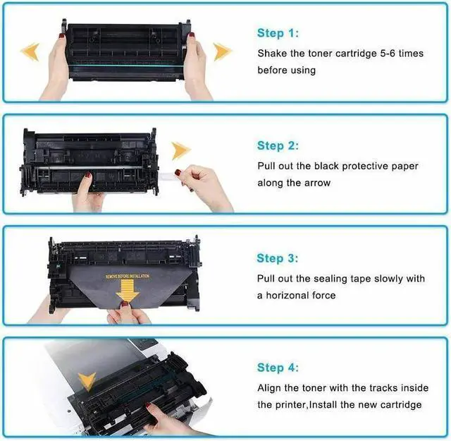 Alt view image 3 of 4 - 10 PK CF280X 80X High Yield Black Toner Cartridge For  LaserJet Pro 400 M401d
