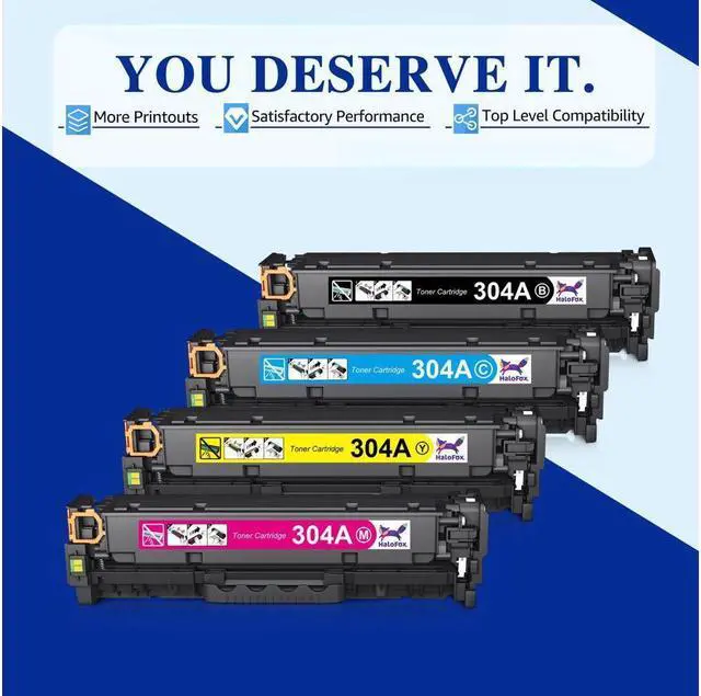 Alt view image 3 of 5 - 5PK Toner CC530A CC531A CC532A CC533A For  304A LaserJet CM2320 CP2025 CP2025x
