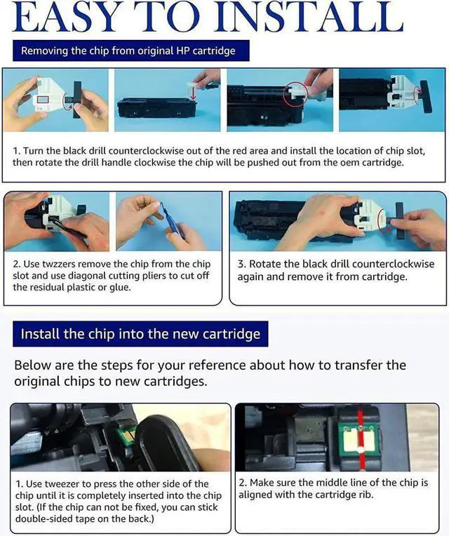 Alt view image 2 of 5 - 5x Toner Cartridge For  206A W2110A No Chip LaserJet Pro M283fdw M282 M282nw