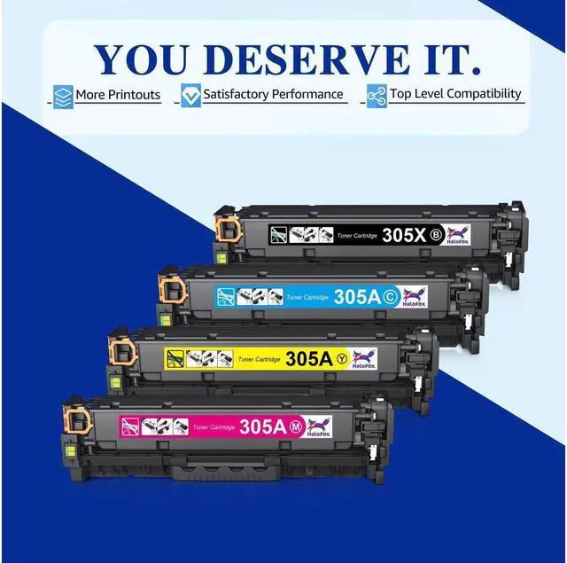 Alt view image 5 of 5 - 8PK CE410A - CE413A Color Toner Combo Set For  305A LaserJet M375nw M451dn