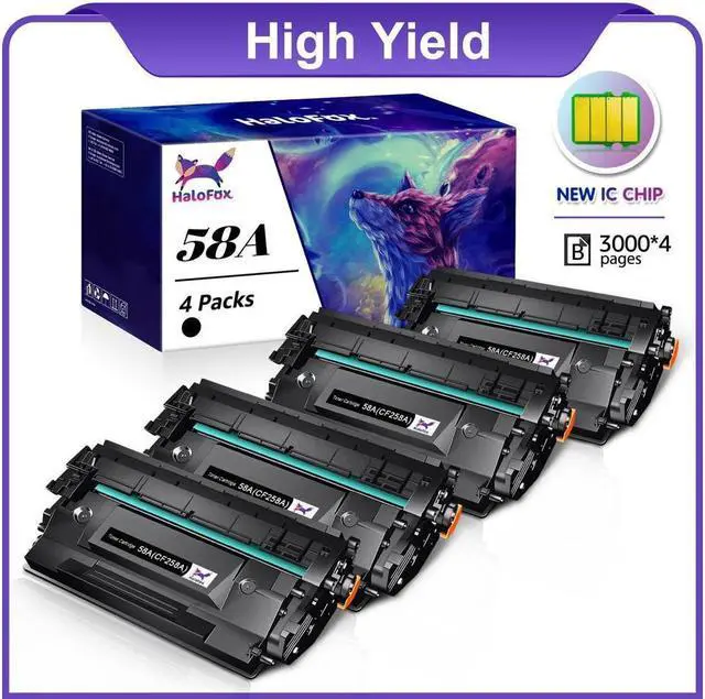Main image of 4Pack CF258A 58A Toner compatible with  With Chip LaserJet M404dn M404dw M404n