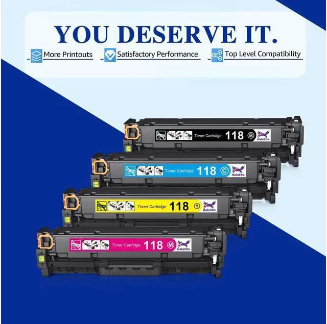 Alt view image 3 of 5 - 8PK Toner Set For  118 ImageClass MF8350 MF8580 MF8380 LBP7200 7660 cdn cdw