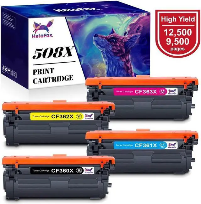 Main image of 4Pc Toner compatible with  CF360X 508X LaserJet LBP712Cdn 710Cx 712Cx M553n