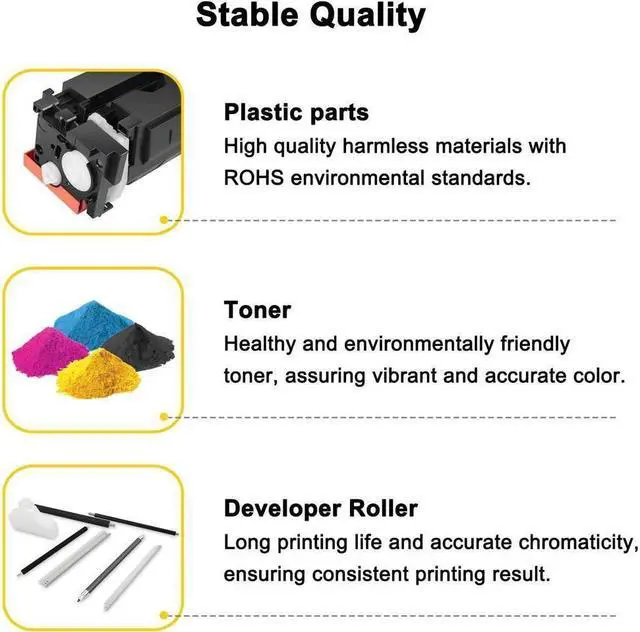 Alt view image 4 of 4 - Toner Bank Compatible Toner Cartridge Replacement for  414A 414X for  Color Laserjet Pro MFP M479fdw M479fdn M454dw M454dn M454 M479 W2020A W2021A W2022A W2023A (Black Cyan Magenta Yellow, 4-Pack)