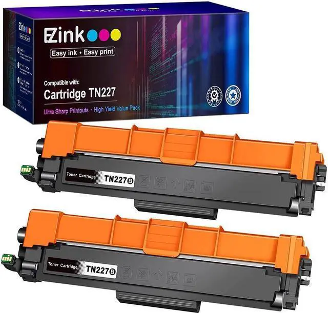 Main image of E-Z Ink (TM) Compatible Toner Cartridge Replacement for Brother TN227 TN227BK TN223BK TN-227 TN223 Compatible with MFC-L3750CDW HL-L3210CW HL-L3290CD HL-L3230CDW MFC-L3710CW Printer Tray (2 Black)