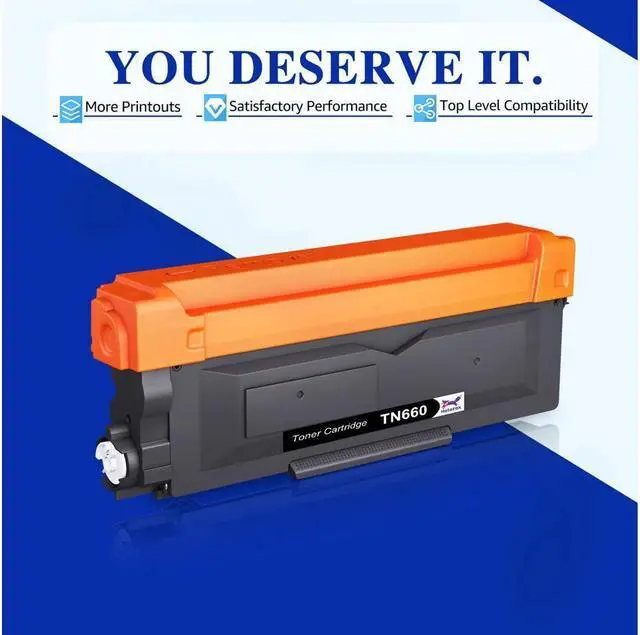 Alt view image 2 of 5 - 2 Pack TN660 Toner Cartridges For Brother TN630 TN660 HL-L2340DW L2360DW L2320D
