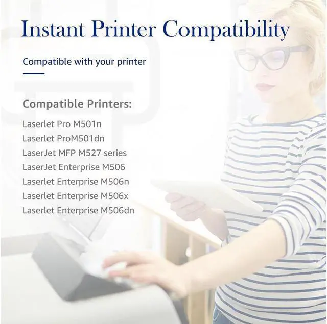 Alt view image 5 of 5 - 4PK CF287A 87A Compatible Toner For LaserJet Enterprise M506dn M506x M527dn