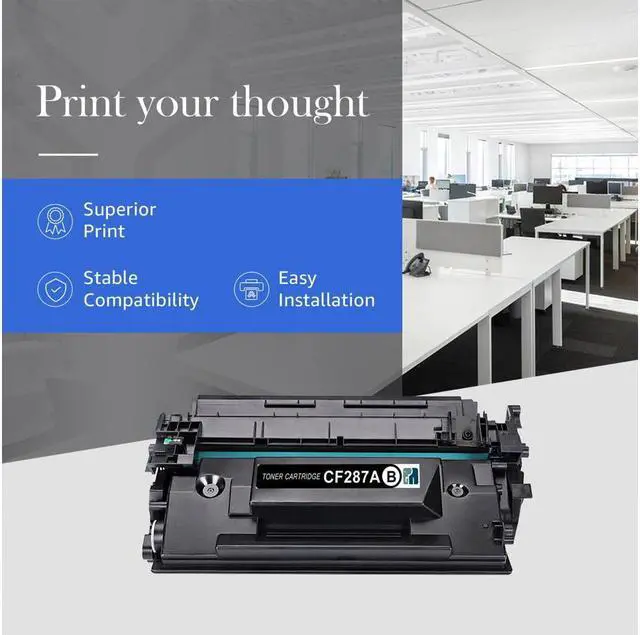 Alt view image 2 of 5 - 4PK CF287A 87A Compatible Toner For LaserJet Enterprise M506dn M506x M527dn