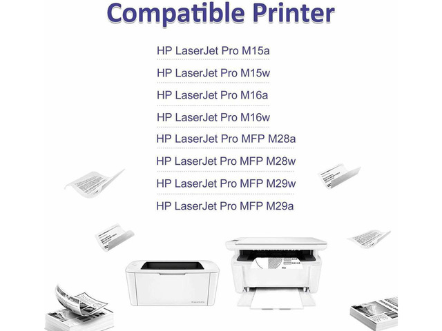 MICOTONER 6-Pack Compatible Toner Cartridge For HP CF248A 48A LaserJet Pro M15a M15w M16a M16w Laserjet Mfp M28a M28w M29a Printer Black