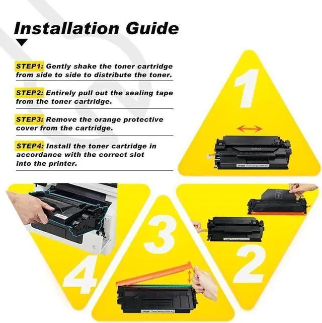 Alt view image 4 of 5 - V4INK 4PK Compatible 26X Toner Cartridge Replacement for 26X CF226X 26A CF226A Toner High Yield Black Ink for Pro M402n M402dn M402dne M402dw MFP M426fdw M426fdn M426dw M402 M426 Printer