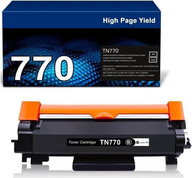 Main image of 1Pc TN770 Black Toner Cartridge replacement for Brother DCP-L2550DW HL-L2390DW
