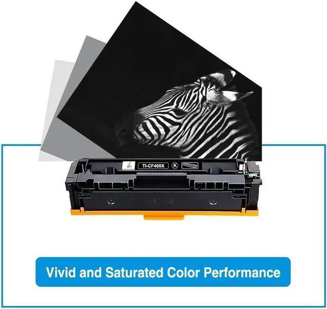 Alt view image 4 of 5 - TRUE IMAGE Compatible Toner Cartridge Replacement for 201X CF400X 201A CF400A Color Laserjet Pro MFP M277dw M277c6 M252dw M252n M252 M277 M277n 277dw Ink Printer (Black, 2-Pack)