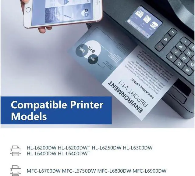 Alt view image 2 of 4 - 2BK Toner for Brother TN880 MFC-L6800DW L6750DW HL-L6200DWT L6400DW L6400DWT