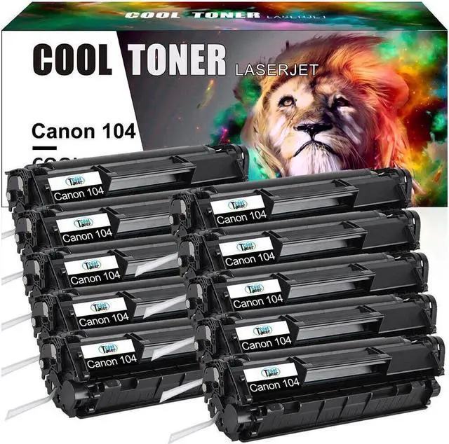 Main image of 10 Pack Black Laser Toner Cartridge For 104 FX9 FX10 ImageClass MF4350D MF4150