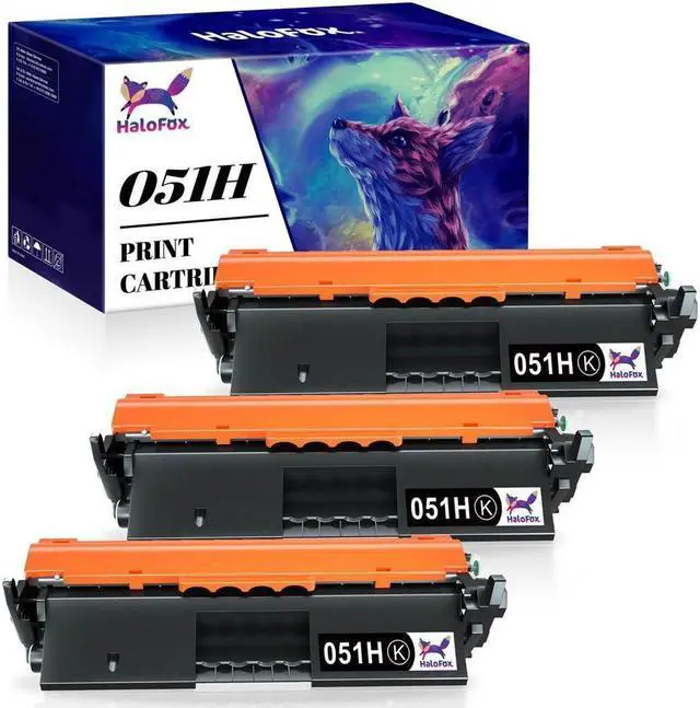 Main image of 3x 051H CRG-051H BLACK Toner forimageCLASS LBP162dw LBP160 MF264dw MF263dn