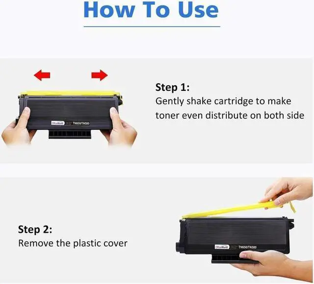 Alt view image 2 of 4 - 1 TN580 Toner 1 DR520 Drum Combo For Brother DCP-8060 HL-5240 MFC-8460N HL-5250
