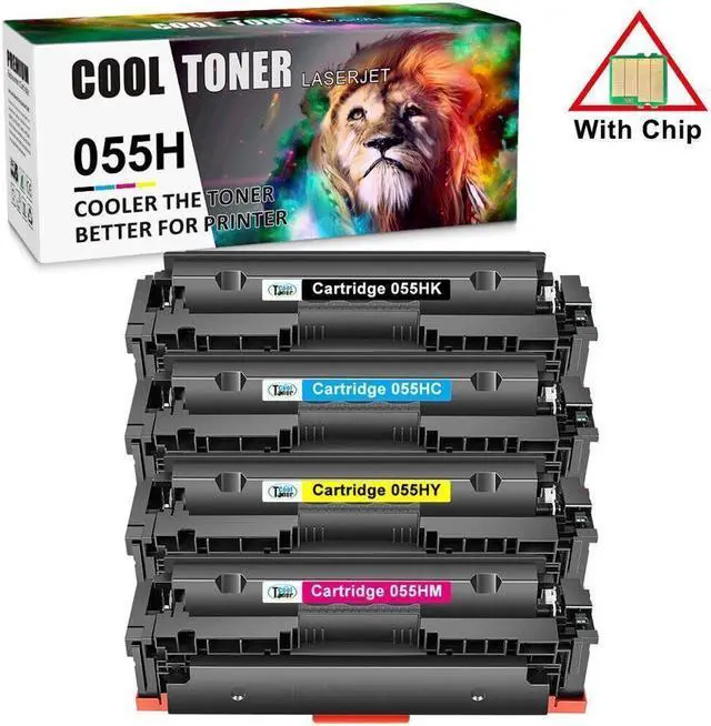 Main image of 4PK (KCMY) Toner Compatible for 055 055H imageCLASS MF741Cdw MF743 MF746Cdw