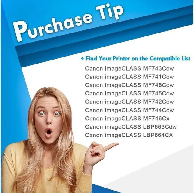 Alt view image 3 of 5 - TRUE IMAGE Compatible Toner Cartridge Replacement for 055 055H Toner Color imageCLASS MF743Cdw MF741Cdw MF745Cdw MF746Cdw LBP664Cdw Printer with Chip (Black Cyan Magenta Yellow, 4-Pack)