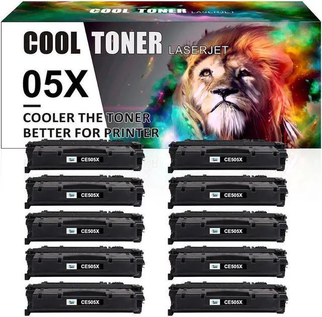 Main image of 10*CE505X 05X Toner Cartridge Compatible with LaserJet P2055dn P2055 P2055d