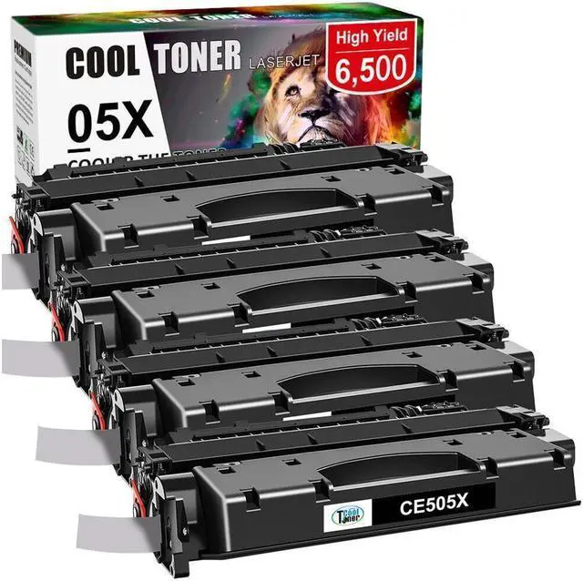 Main image of 4Pack Toner Compatible With High Yield CE505X 05X LaserJet P2055d P2055dn P2050