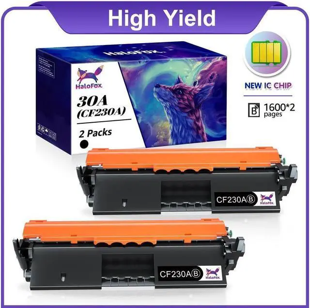 Main image of 2PK CF230A 30A Black 30A Toner compatible with LaserJet MFP M227fdn M227sdn