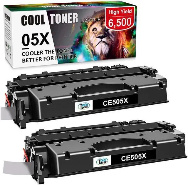 Main image of 2Pack Toner Compatible With High Yield CE505X 05X LaserJet P2055d P2055dn P2050