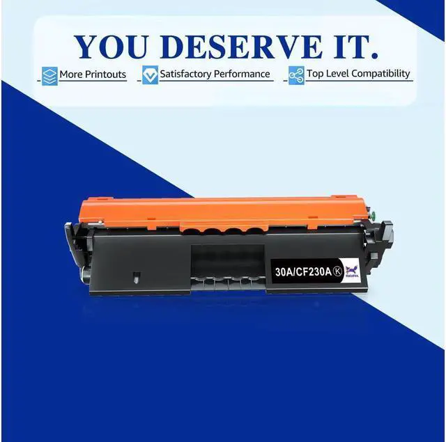 Alt view image 2 of 5 - 4 Pack 30A CF230A Black Toner replacement for LaserJet M203d M203dn M203dw