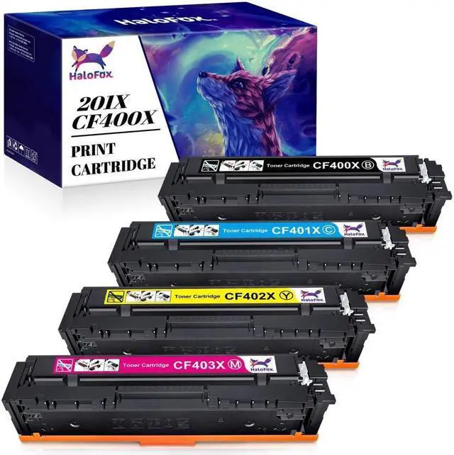 Main image of 4pk High Yield CF400X 201x Toner for Color Laserjet Pro M277n M252 M277dw