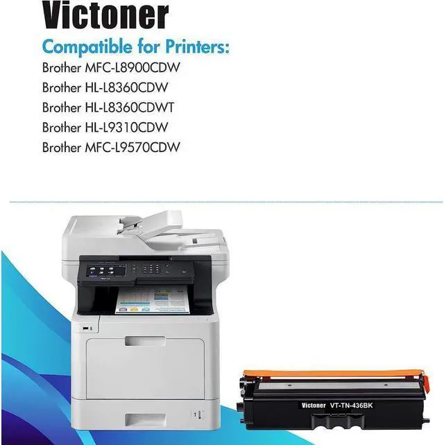 Alt view image 4 of 5 - TN436 TN-436 Toner Cartridge 4-Pack Compatible Replacement for Brother TN436 TN 436 TN436BK TN436C TN436M TN436Y for MFC-L8900CDW HL-L8360CDW HL-L8360CDWT HL-L9310CDW MFC-L9570CDW Printer