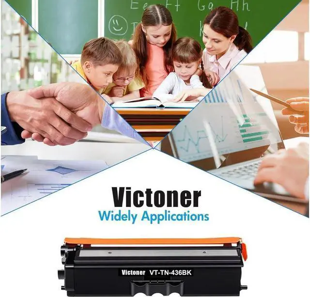 Alt view image 5 of 5 - TN436 TN-436 Toner Cartridge 4-Pack Compatible Replacement for Brother TN436 TN 436 TN436BK TN436C TN436M TN436Y for MFC-L8900CDW HL-L8360CDW HL-L8360CDWT HL-L9310CDW MFC-L9570CDW Printer