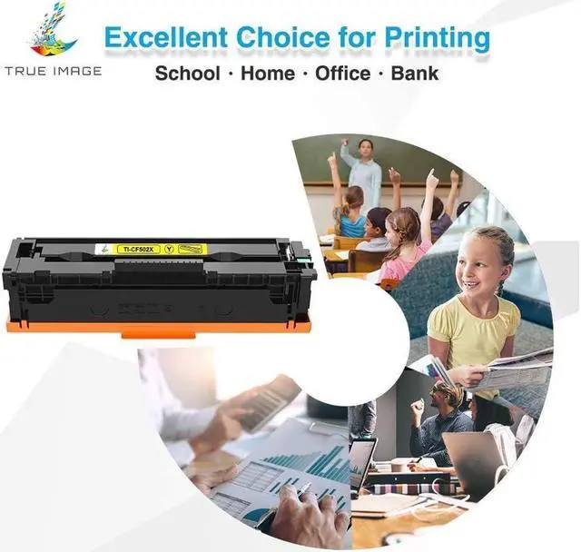 Alt view image 5 of 5 - TRUE IMAGE Compatible Toner Cartridge Replacement for 202X CF500X CF500A 202A Color Pro MFP M281fdw M281cdw M254dw M281fdn 281fdw M254 M281 Toner Printer (Black Cyan Yellow Magenta, 4-Pack)