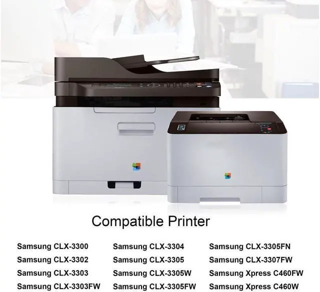 Alt view image 2 of 5 - 4x CLT-K404S Black Color Toner Combo Pack for Samsung Xpress C430 C480FW C480FN