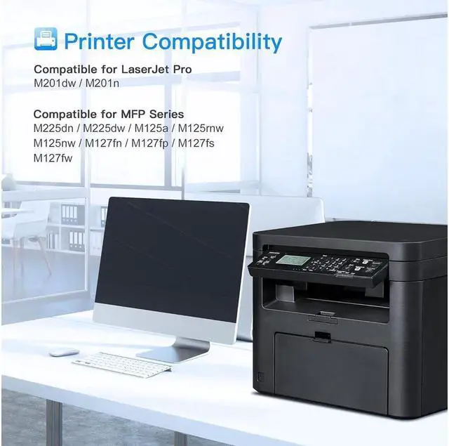 Alt view image 4 of 5 - LxTek Compatible Toner Cartridge Replacement for 83A CF283A to compatible with Laserjet Pro MFP M125nw M201dw M225dw M201n M125a M127fn M127fw, 2 Black