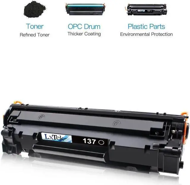 Alt view image 2 of 5 - LxTek Compatible Toner Cartridge Replacement for 137 Toner Cartridge CRG137 CRG 137 to use with ImageClass D570 MF236n MF232w MF216n MF244dw MF242dw MF232w,4 Black