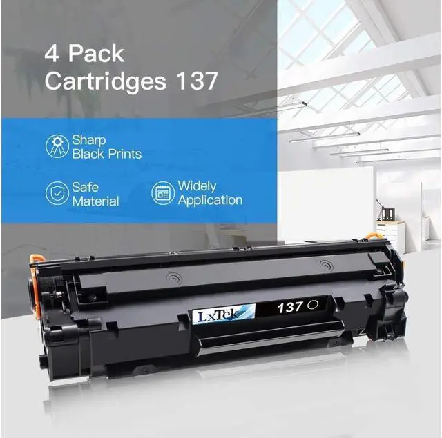 Alt view image 5 of 5 - LxTek Compatible Toner Cartridge Replacement for 137 Toner Cartridge CRG137 CRG 137 to use with ImageClass D570 MF236n MF232w MF216n MF244dw MF242dw MF232w,4 Black