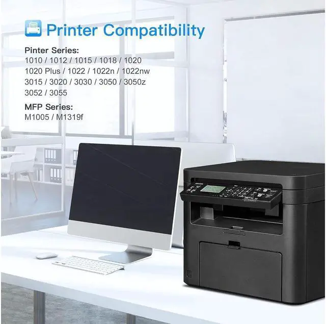 Alt view image 5 of 5 - LxTek Compatible Toner Cartridge Replacement for 12A Q2612A Compatible with Laserjet 1012 1022 1020 1018 1022N 1010 3015 3050 3030 3052 3055 M1319F Printers (2 Black, High Yield)