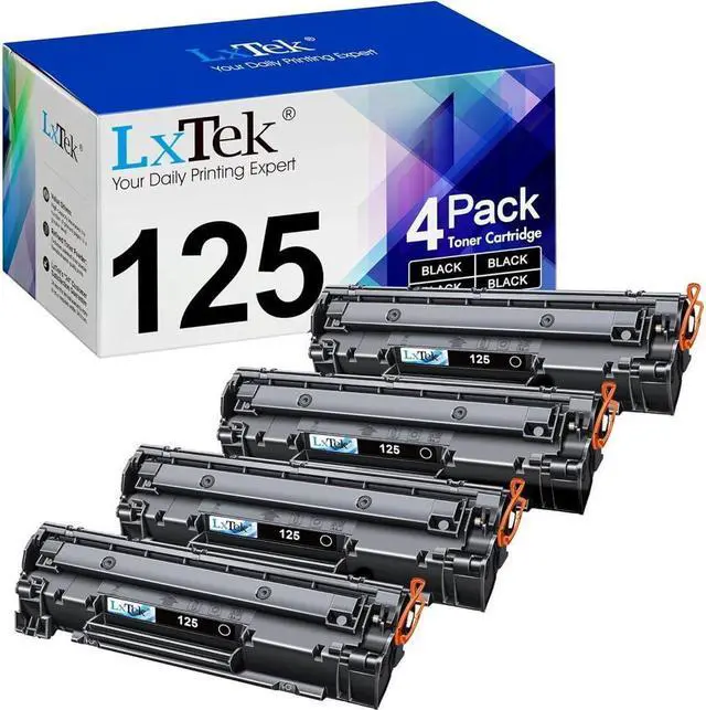 Main image of LxTek Compatible Toner Cartridge Replacement for 125 CRG-125 3484B001 to use with ImageClass LBP6000 ImageClass LBP6030w ImageClass MF3010 Laser Printer (Black,4 Pack-HighYield)