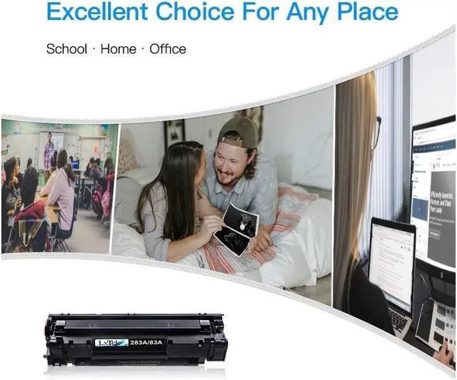 Alt view image 2 of 5 - LxTek Compatible Toner Cartridge Replacement for 83A CF283A to Compatible with Laserjet Pro MFP M125nw M201dw M225dw M201n M125a M127fn M127fw, 4 Black