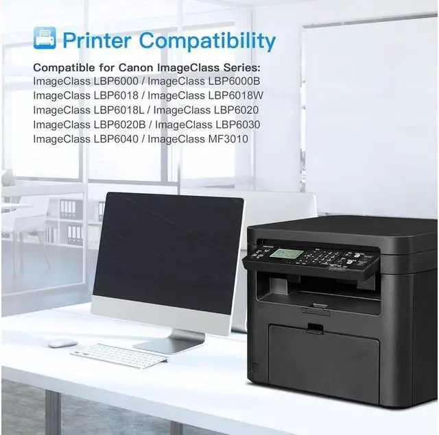 Alt view image 3 of 4 - LxTek Compatible Toner Cartridge Replacement for 125 CRG-125 3484B001 to use with ImageClass LBP6000 ImageClass LBP6030w ImageClass MF3010 Laser Printer (Black,4 Pack-HighYield)