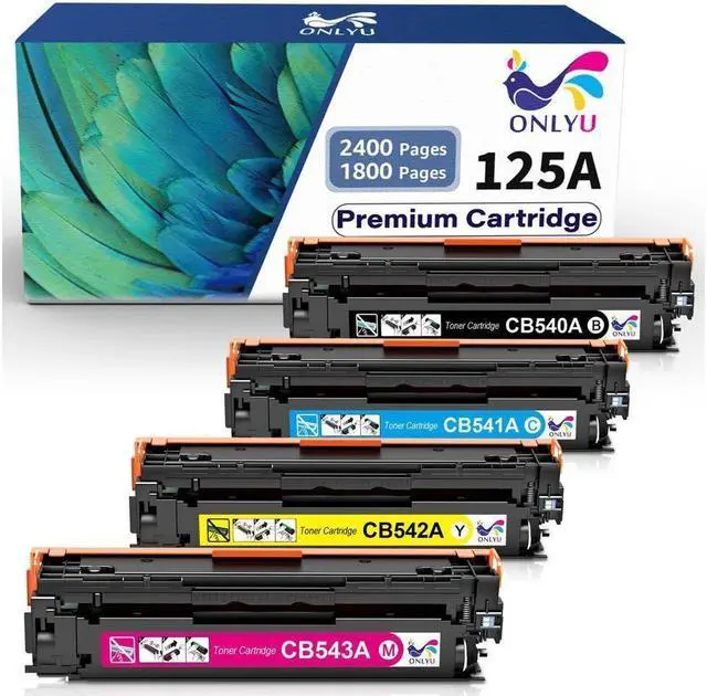 Main image of 4PK CB540A -3A 125A Toner Cartridge Set For Laserjet CP1515 CP1518 CM1312nfi